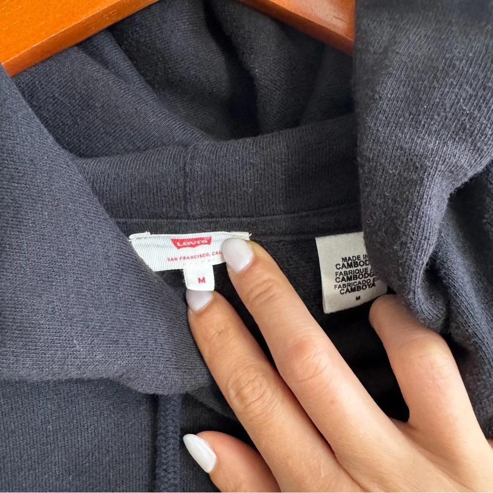 Levi’s Graphic Standard Hoodie Sweatshirt- Black - Picture 3 of 3